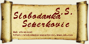 Slobodanka Šeperković vizit kartica